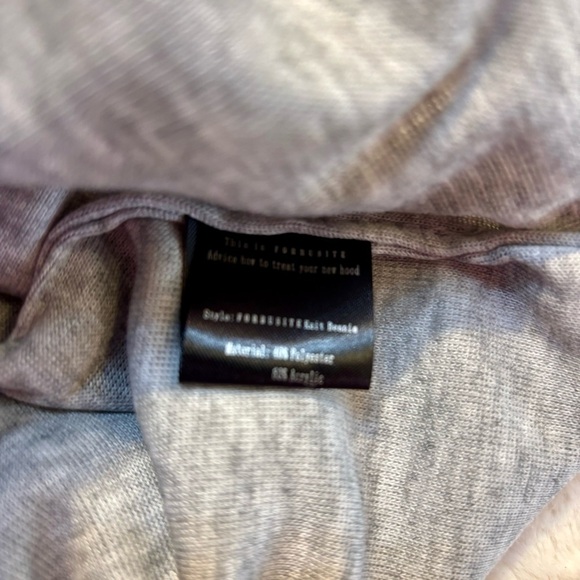 NWT Beanie Hat Forbusite White Cable Knit Beanie Grey Interior - Picture 7 of 9